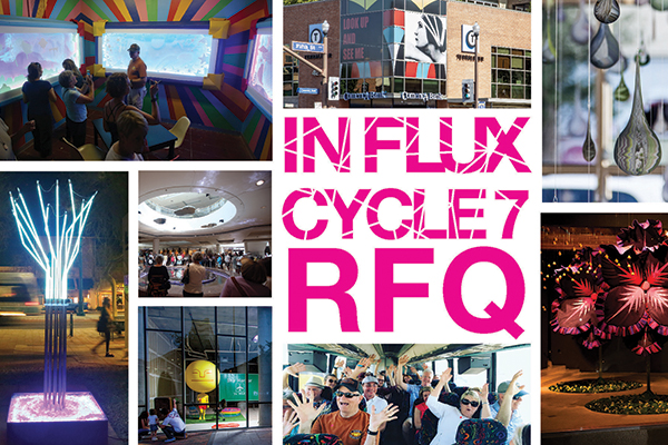 Join the IN FLUX city partners and for a series of presentations by the Cycle 7 artists discussing their projects from start to finish.